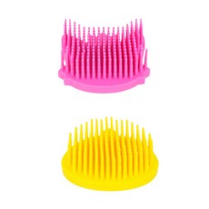 碰碰狐矽膠沐浴刷, 粉色+黃色, 1組