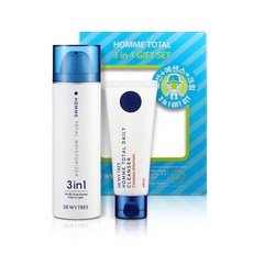 DEWYTREE Homme Total 3in1 多合一保濕霜 120ml + 泡沫潔面乳 60ml, 1組