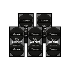 Piccasso 畢卡索 氣墊粉撲 2入, 混色, 5組