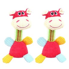 Onbit Pet 長頸長牙小狗毛絨玩具 10 x 25 cm, 粉色的, 2個
