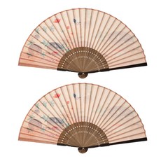 고급 초충도 접부채, 물고기, 2개