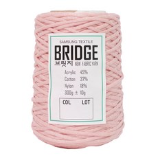 Yarna Bridge 筒裝布繩編織線 300g, 233 柔粉色, 1個