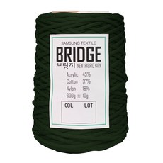 yarna 브릿지 콘사 패브릭얀 뜨개실 300g, 228 진초록, 1개