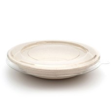 포장대장 펄프 원형 일회용용기 뚜껑포함 680ml, 1개입, 75개