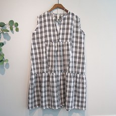 iyaan 夏季格紋迷你哺乳連身裙