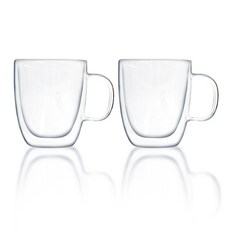 Tido Yo雙把手雙層玻璃杯, 350毫升, 2個