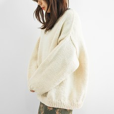 Yana特別Mega粗針毛線針織DIY組, 1套, 288 象牙