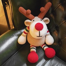 Yana 聖誕節魯道夫娃娃編織DIY材料包, 1套, 混合色