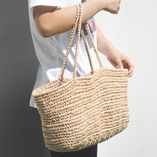 yarna 라탄 코바늘 헤링본백 뜨개질 DIY패키지 L, 1세트, 7번