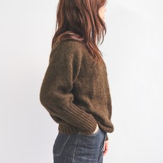 야나 빅토리아 앤 풀오버 스웨터 뜨개질 DIY패키지, 1세트, 804 다크브라운
