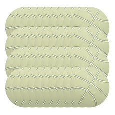 Block Mart門保護墊 圓形 綠色, 40個