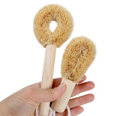 LIKE HOUSE 棕櫚鍋刷2件組, 木質色 棕色, 1組