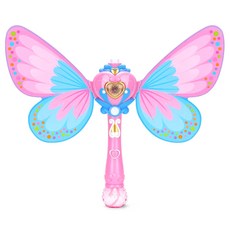LET'S TOY 蝴蝶造型自動泡泡槍, 粉色, 1入