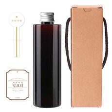 棕色PET瓶 250ml AC250+鋁蓋 銀色+瓶身標籤 皇家白奶茶S+瓶蓋封口標籤+盒子, 10組