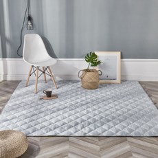 涼爽夏日客廳地墊, 圖案灰色