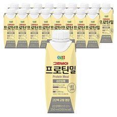 그린비아 프로틴밀 검은참깨, 250ml, 18개