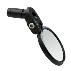 Dvic 用於 debike 自行車左側的簡易後視鏡 MR087, 黑色, 1個