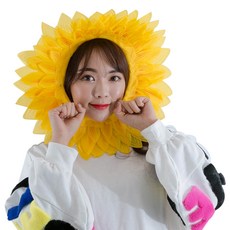 PARTYSHOW 團體應援用向日葵面具 45cm, 混色, 2個