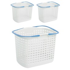 KAZT 多用途方形洗衣籃, 3個, 單一顏色