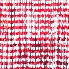 PARTYSHOW 派對裝飾 銀箔流蘇窗簾 紅色星星 4入, 混合色