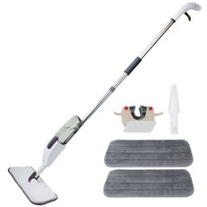 ESPACE 噴水拖把清潔布 2入 + 支架, 1套