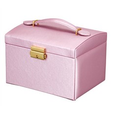 The Flow Company大容量鎖扣飾品收納盒, 淺紫色, 1個