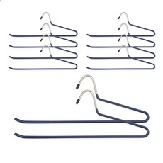 You&Me防滑褲子衣架, 海軍, 10個