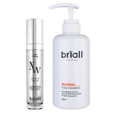 briall HOMME 男性亮白霜+男性亮白潔顏慕斯, 1套