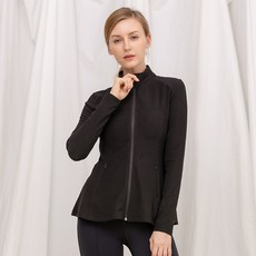 뒤란 여성용 골지 프릴 집업 자켓 DAW-OZ7009