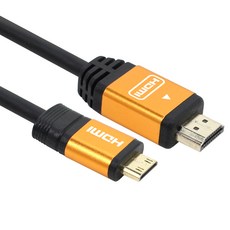 justlink MINI HDMI 金屬傳輸線 JUSTLINK-MINI-H2 金色, 1個, 2m