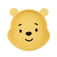 BUMKiNS 迪士尼矽膠造型餐盤, 小熊維尼款, 1個