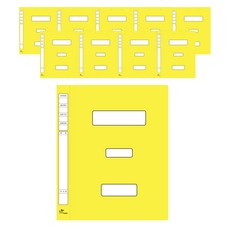 ECO Chungwoon 大容量PP政府文件夾, 黃色, 10個