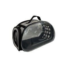 MEPURE 透明肩背寵物外出包, 灰色的