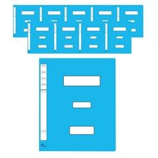 Eco-Cheongwoon大容量PP政府文件, 天藍色, 10個