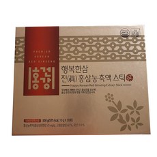 일화 홍건강 행복한삼 진 홍삼농축액 스틱, 10g, 30개