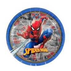 漫威派對盤子 蜘蛛人 漫畫圖案 18cm, 25件, 1個