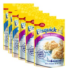 Bisquick 餅乾預拌粉 蜂蜜奶油 219g 3入+酪乳 212g 3入, 1組