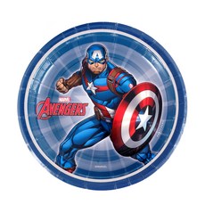 美國隊長圖案盤子 18cm, 25件, 1個