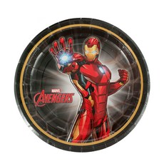 鋼鐵人圖案盤子 18cm, 25件, 1個
