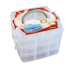 K GROUND 3단 다용도 보관함 소형, 화이트, 1개