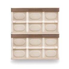 ILLUWA 多用途折疊收納盒 56L L號, 2個, 淺褐色