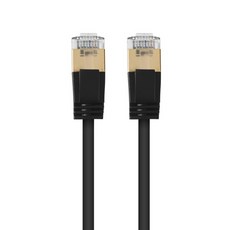 超薄網路線 Giga LAN線 CAT.7 SSTP 10Gbps 20m, 黑色, 1個