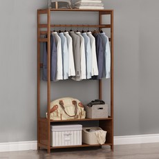 가팡 원목 심플 선반 옷걸이 기본 3단 80