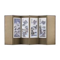 남원목기 국산 미니멀 추사 산수화 6폭 병풍, 1개