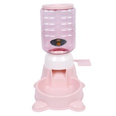 PASTEL PET 寵物自助按壓式半自動餵食器, 粉色的