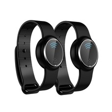 애드케어 초음파 밴드 + 목걸이형 휴대용 모기퇴치기 블랙 2p, AD-HO-Q9