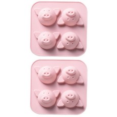 Owen玫瑰冰塊模具, 粉色的, 2個