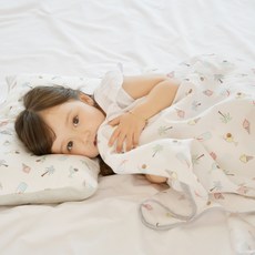 ahtty blanc 兒童人造絲涼感被, 棕櫚樹款, 1條