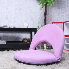 블루밍홈 5단 접이식 패브릭 좌식의자, 라이트퍼플, 1개