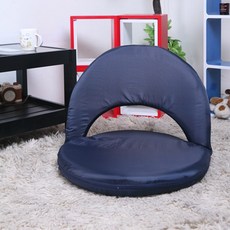 블루밍홈 5단 접이식 좌식의자 폴리형, 네이비, 1개